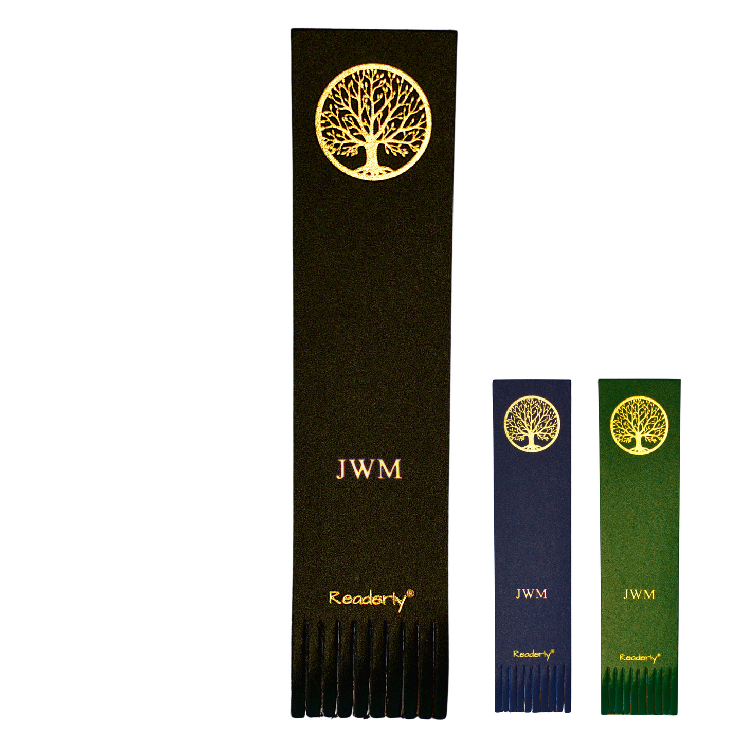 Readerly® Tree of Life Personalised Bonded Leather Bookmark