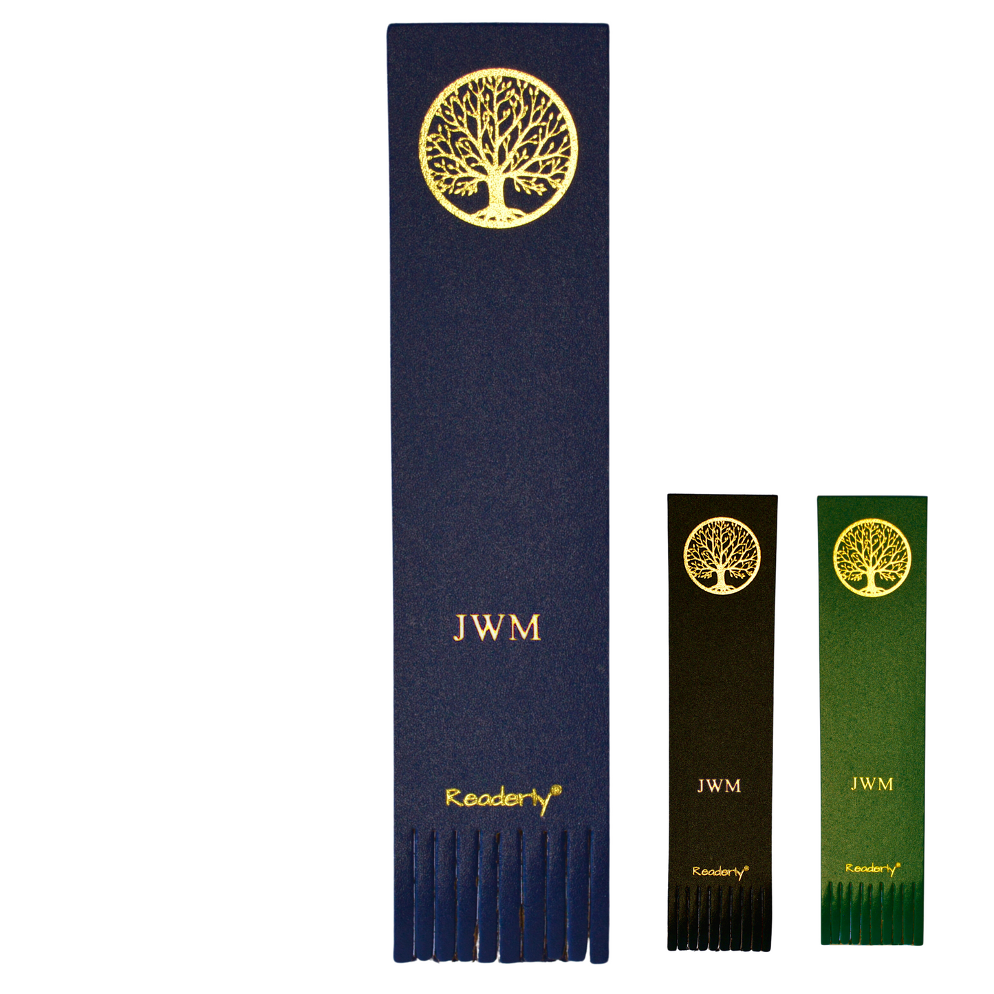 Readerly® Tree of Life Personalised Bonded Leather Bookmark