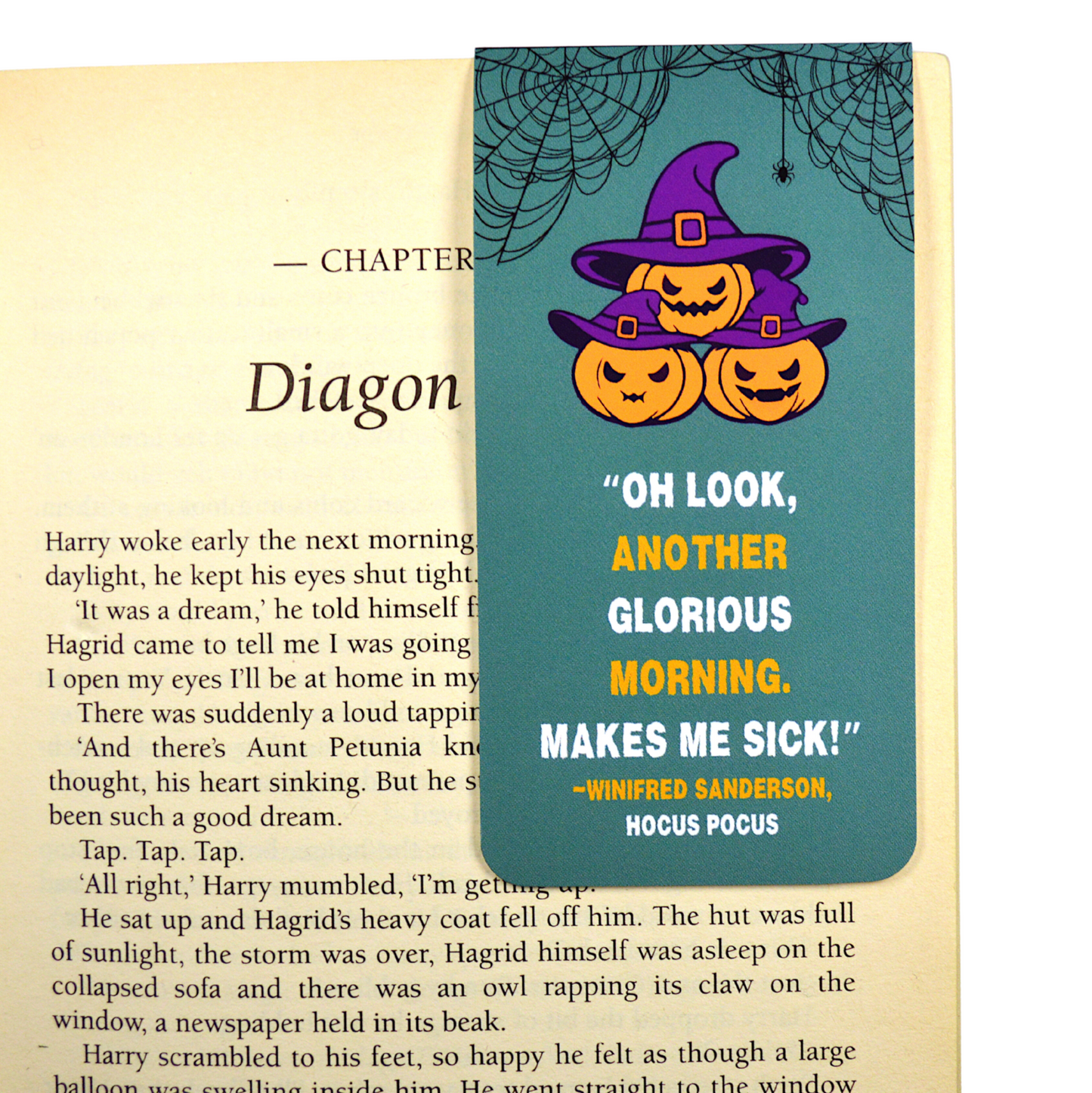 Readerly Halloween Magnetic Bookmark "Oh Look, Another Glorious Morning"