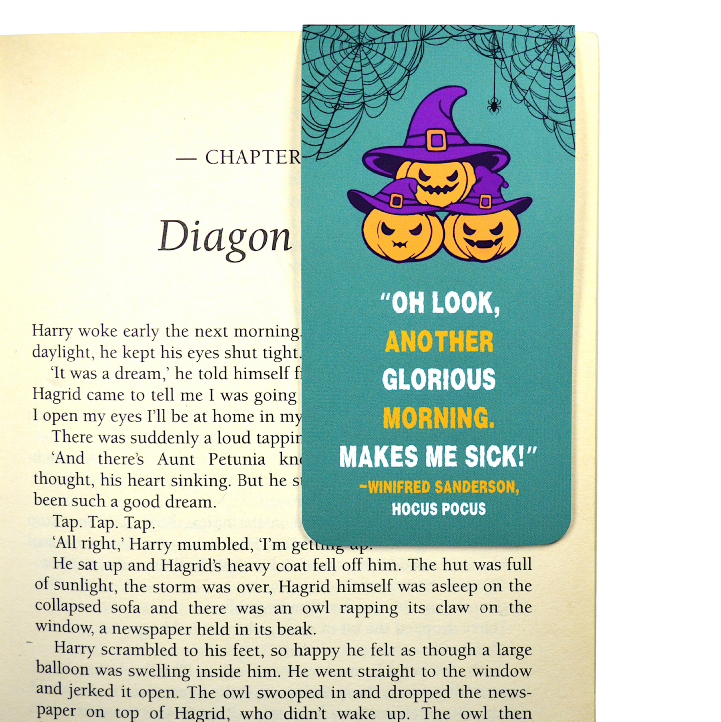 Readerly Halloween Magnetic Bookmark "Oh Look, Another Glorious Morning"