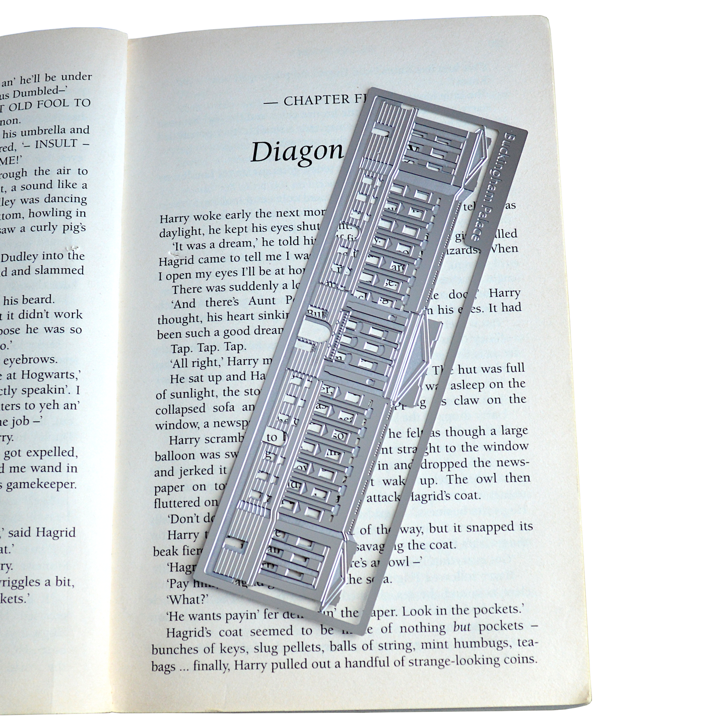 Readerly Famous Landmarks Bookmark - Buckingham Palace Stainless Steel - REDUCED TO CLEAR - IMPERFECT