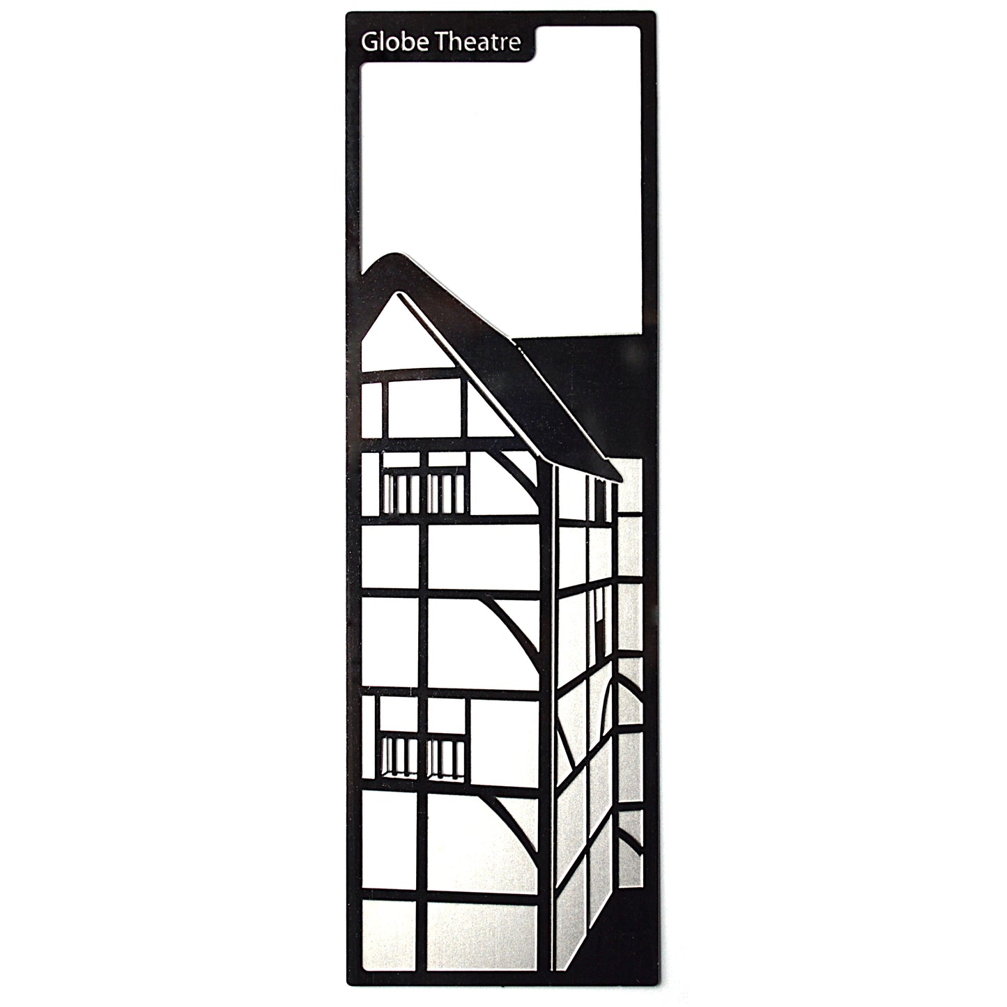 Readerly Famous Landmarks Bookmark - Globe Theatre Stainless Steel - REDUCED TO CLEAR - IMPERFECT