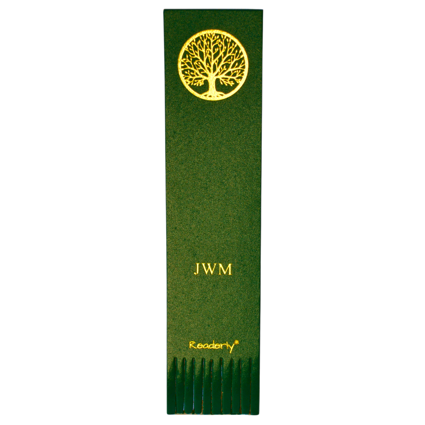 Readerly® Tree of Life Personalised Bonded Leather Bookmark