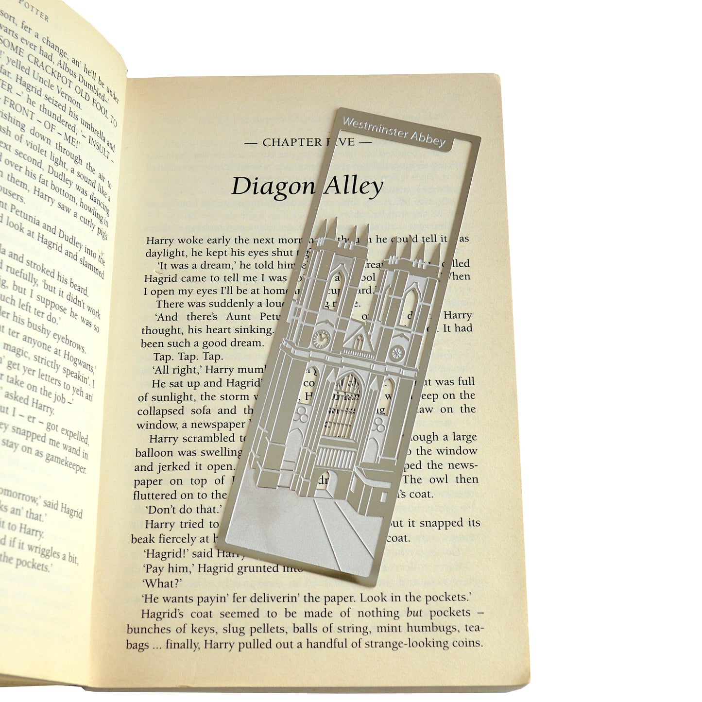 Readerly Famous Landmarks Bookmark - Westminster Abbey Stainless Steel - REDUCED TO CLEAR - IMPERFECT