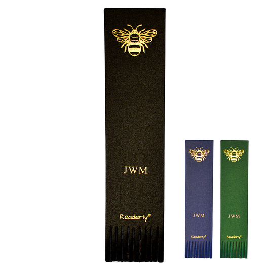 Readerly® Worker Bee Personalised Bonded Leather Bookmark