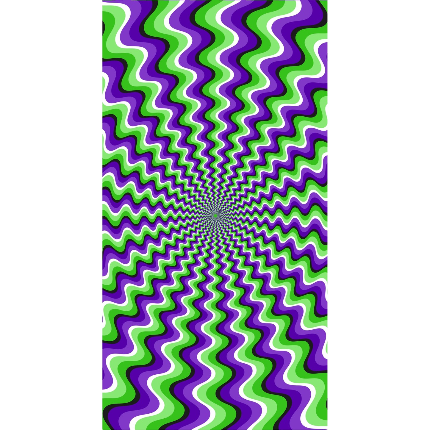 Readerly Optical Illusion Magnetic Bookmark (Green / Purple)