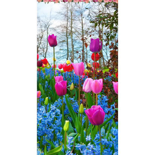 Readerly Spring Flowers Magnetic Bookmark