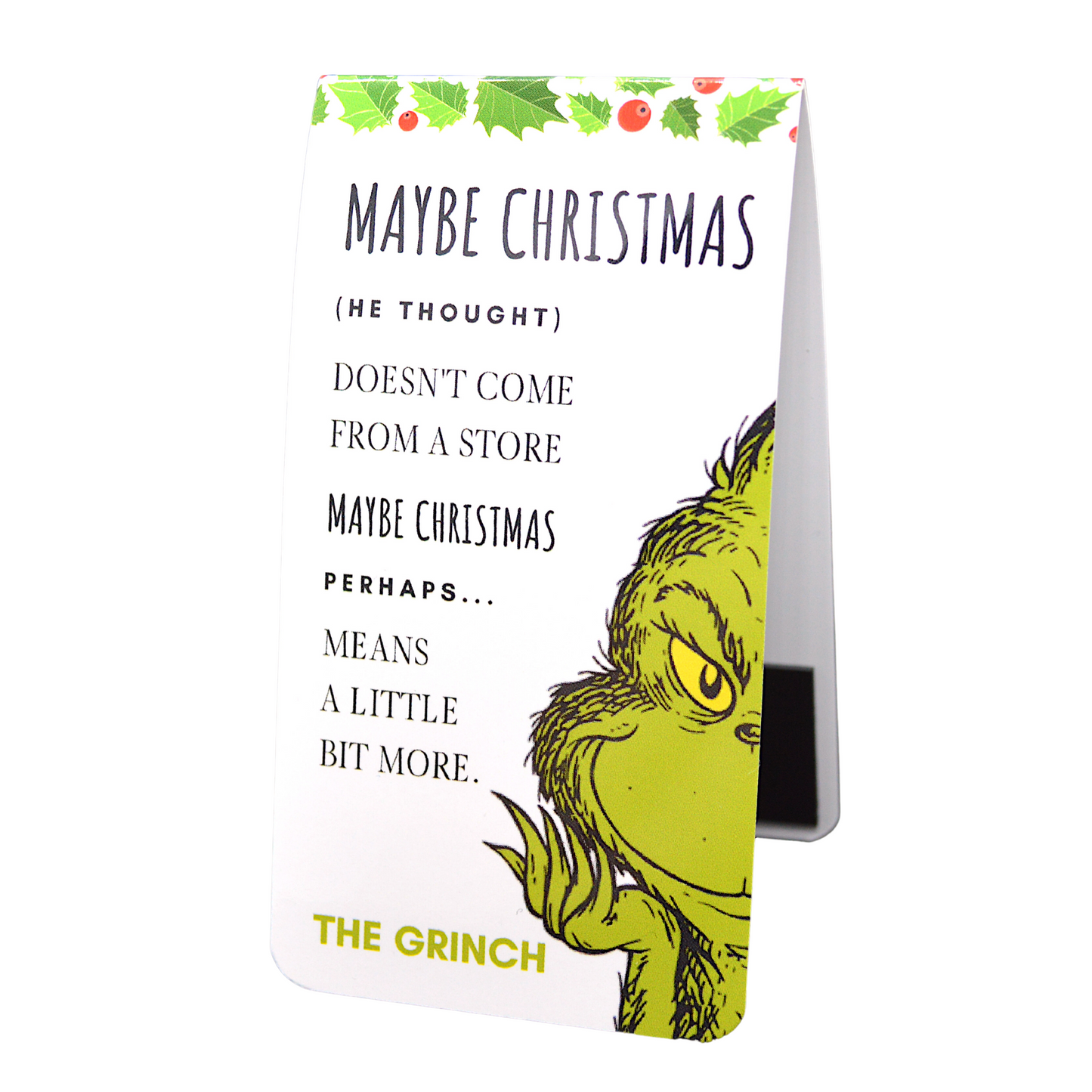 Readerly Magnetic Bookmark - Christmas Stocking Filler Grinch 'Maybe Christmas'