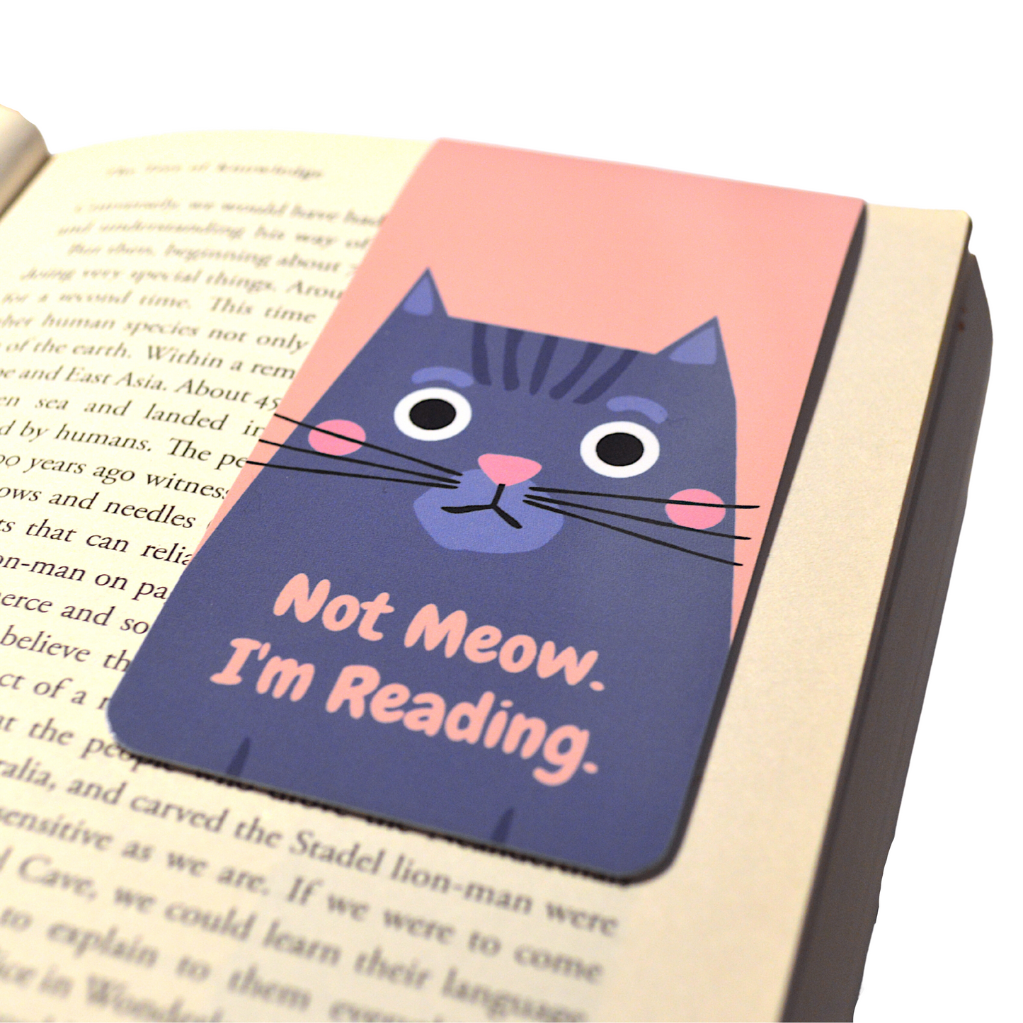 Readerly Magnetic Bookmark 'Not Meow I'm Reading'