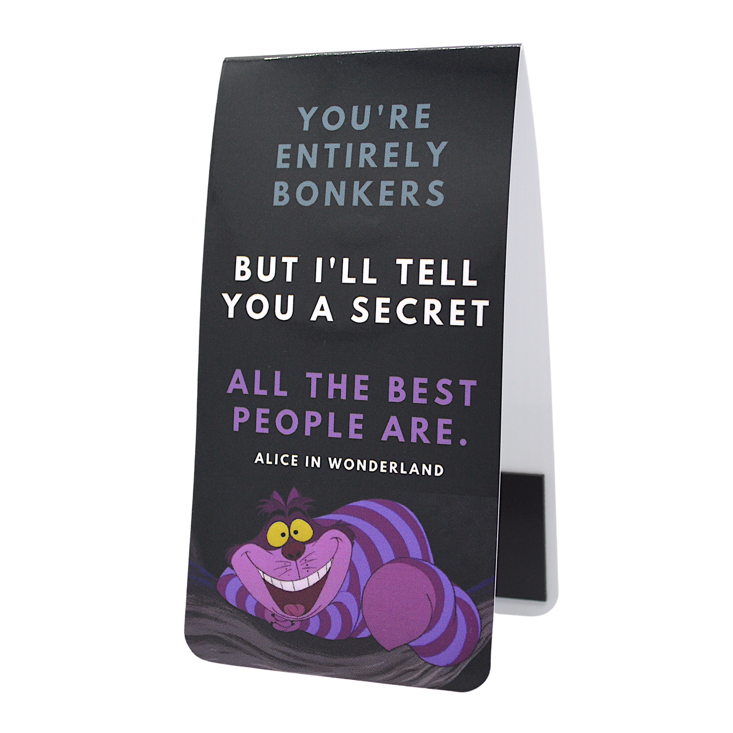 Readerly Magnetic Bookmark Alice in Wonderland 'You're Entirely Bonkers'