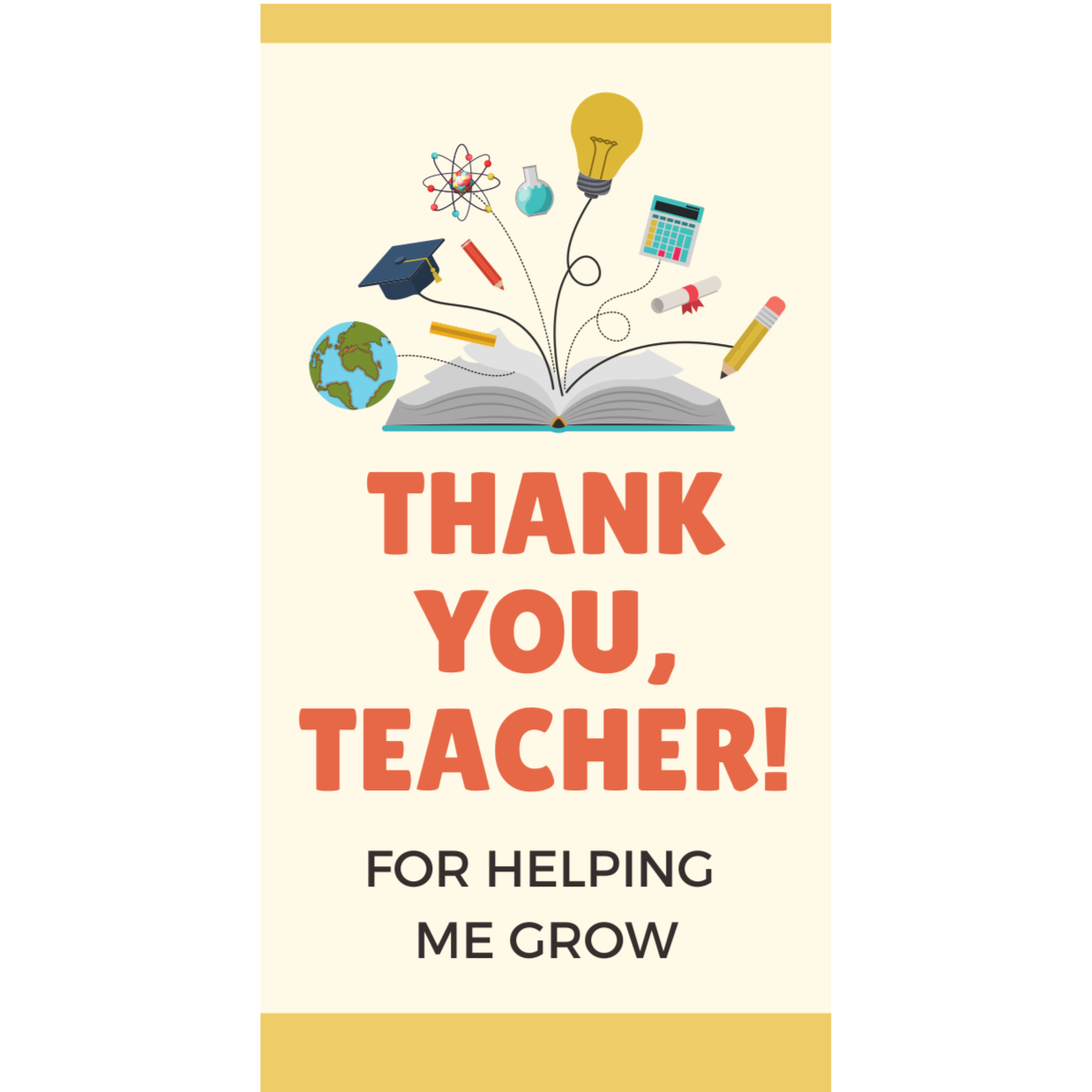 Readerly Magnetic Bookmark 'Thank You Teacher' Gift