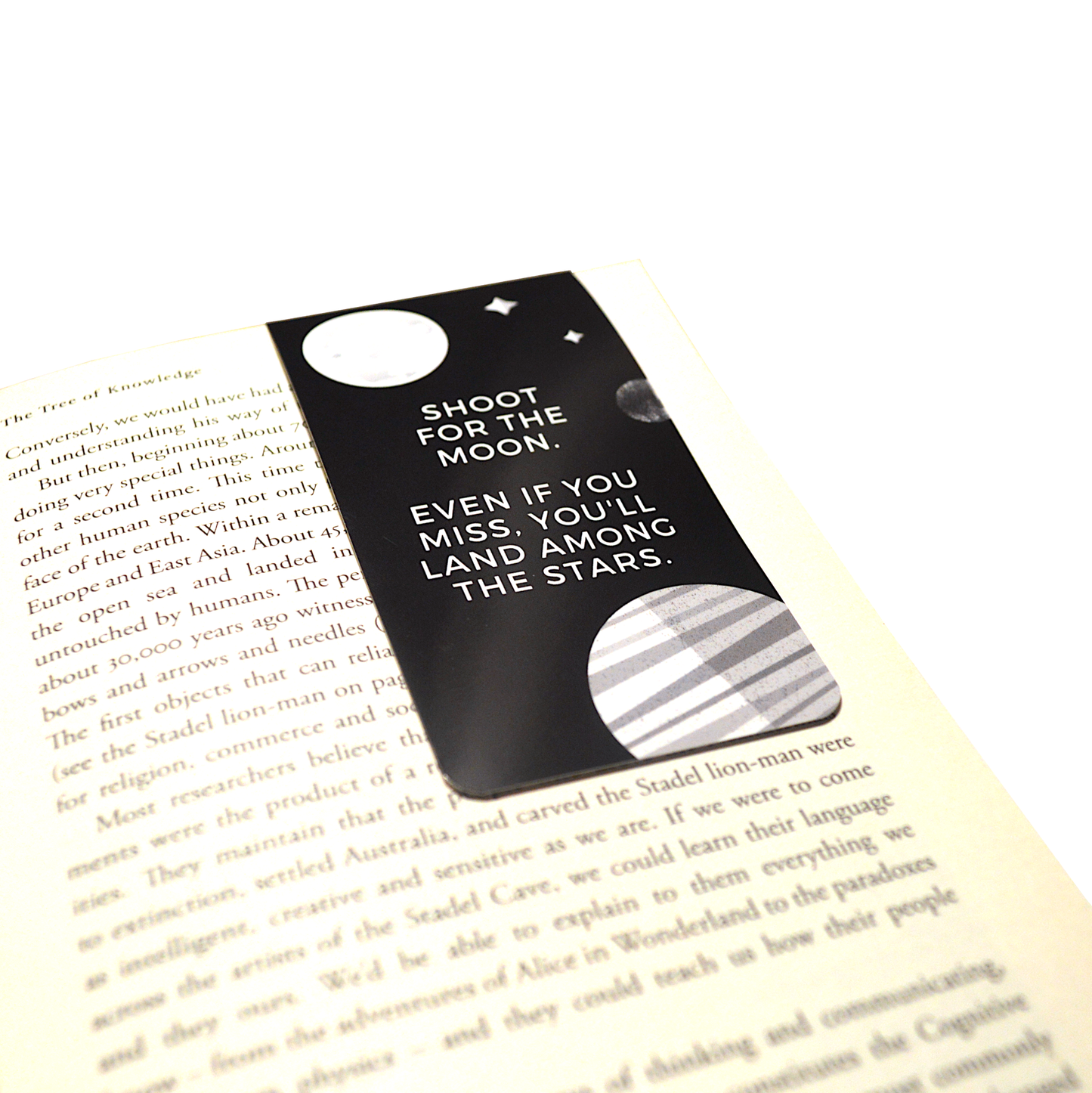 Readerly Magnetic Bookmark 'Shoot for The Moon'