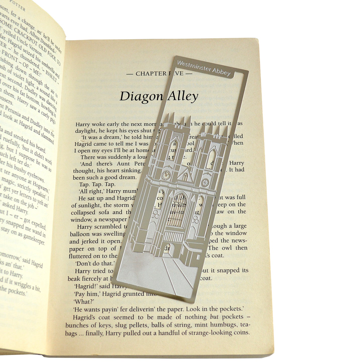 Readerly Famous Landmarks Bookmark - Westminster Abbey Stainless Steel