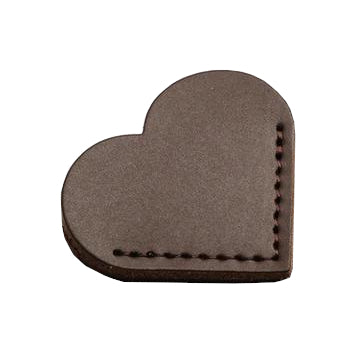 REDUCED TO CLEAR - Readerly Heart Corner Mark - Faux Leather